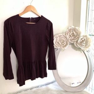 Maroon Sweater Top size Small